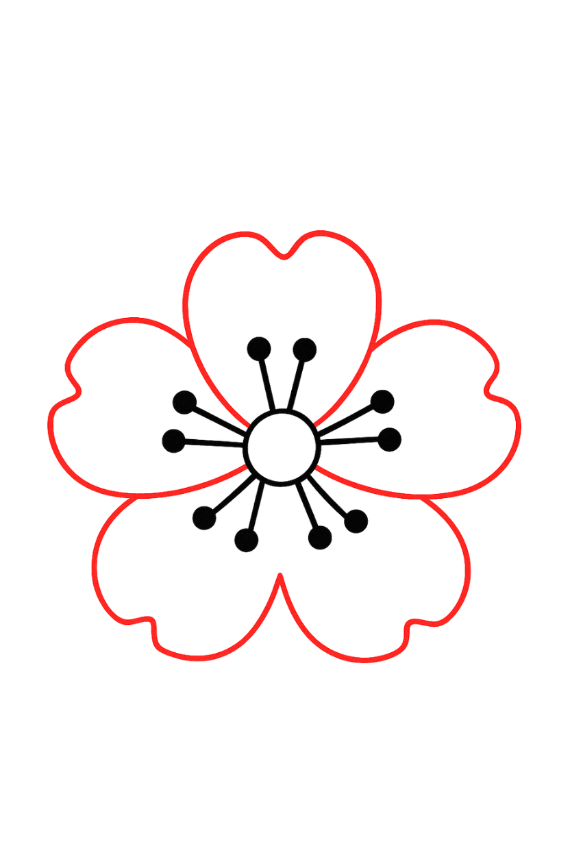 桜 描き 方 (4)