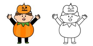 ハロウィン 塗り絵 fi