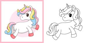 ユニコーン 塗り絵 fi