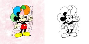 塗り絵 ディズニー