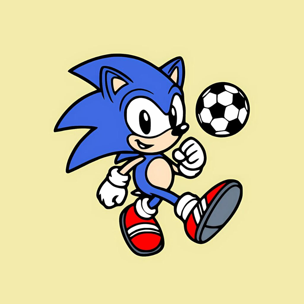 ソニックの塗り絵