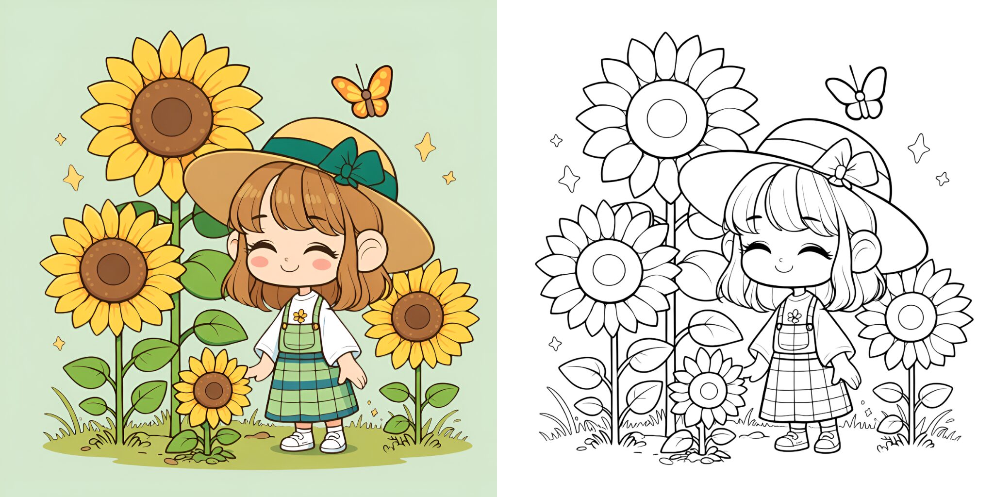 ひまわり 塗り絵 ft