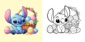 イースターに使える塗り絵の本 ft