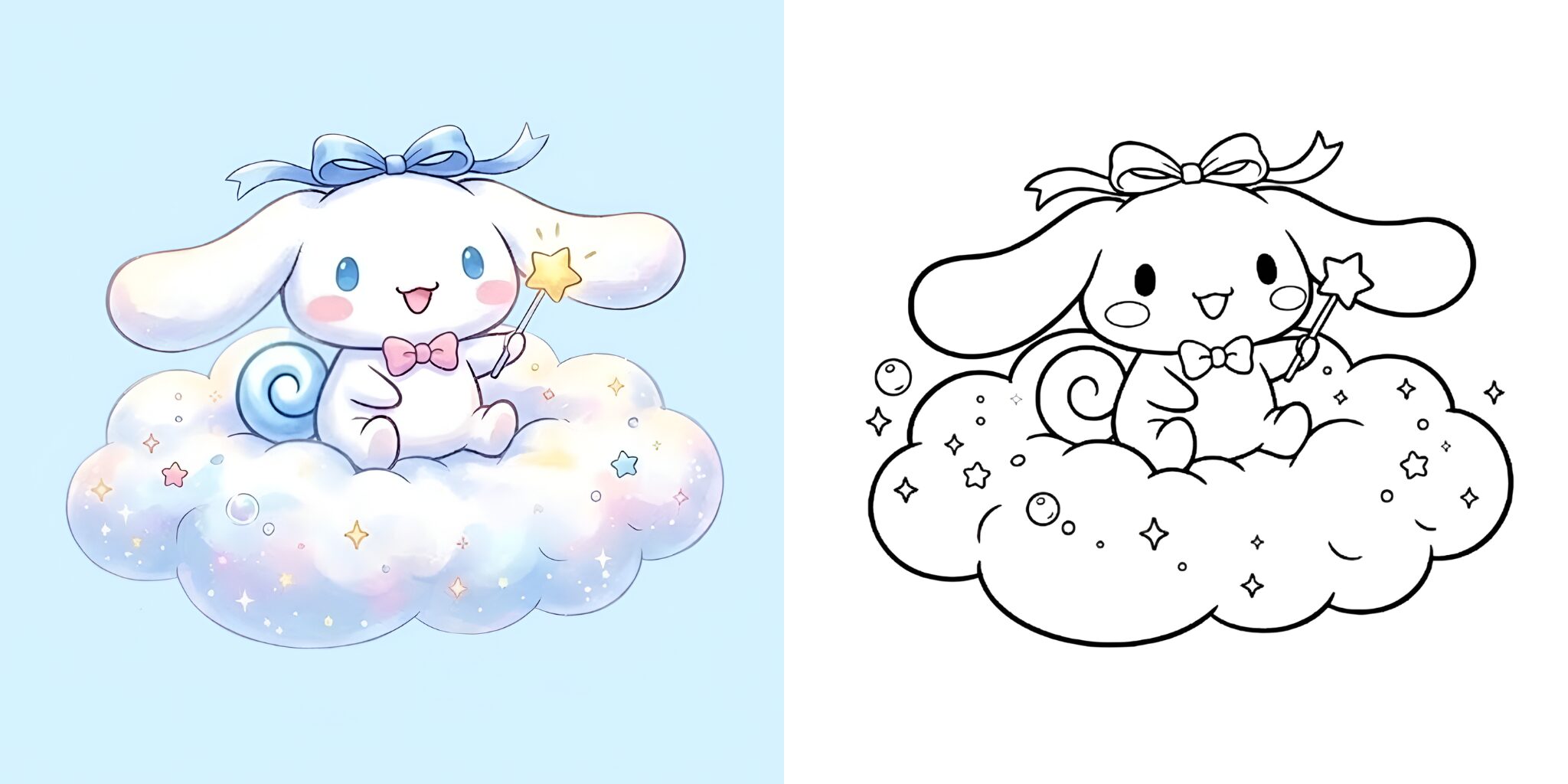 シナモン 塗り絵 ft