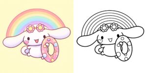 シナモン 塗り絵 季節ごとのテーマ ft
