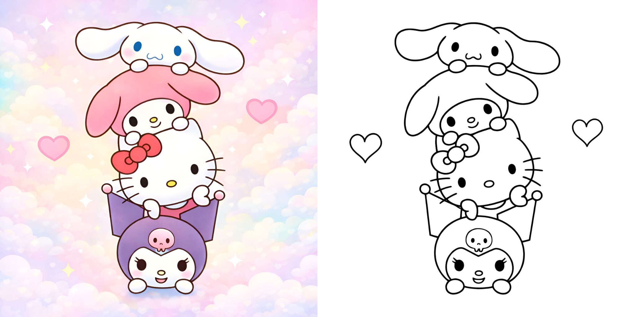 _シナモンと仲間たちのイラスト ft