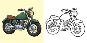 バイクのぬりえ ft