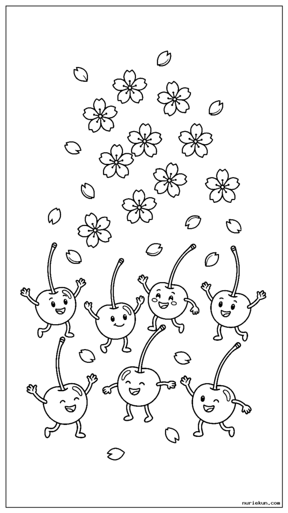 舞い散る桜の下で踊る春の桜