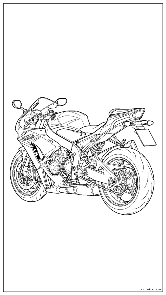 詳細なエンジンコンポーネントとレース用フェアリングを備えたホンダ CBR1000RR-R ファイヤーブレード